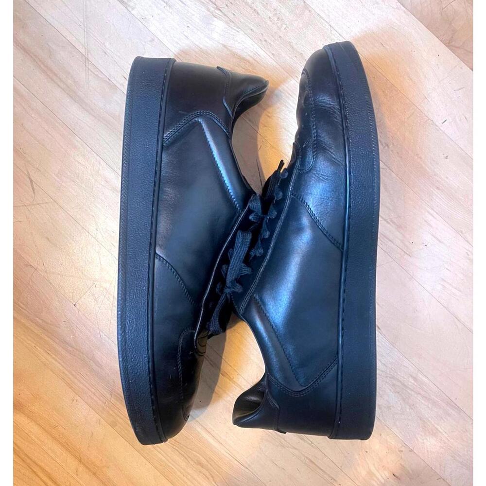 Louis Vuitton Leather "Rivoli" Sneaker 10 US Men Low Top Lace Up Black Black - Picture 3 of 7